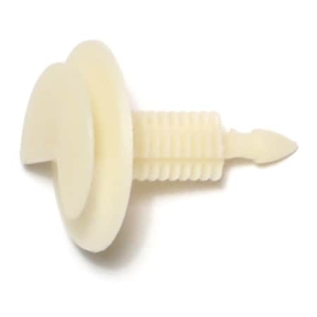 Midwest Fastener 15/16" x 5/16" x 15/16" White Plastic Trim Panel Retainers 1 12PK 69188
